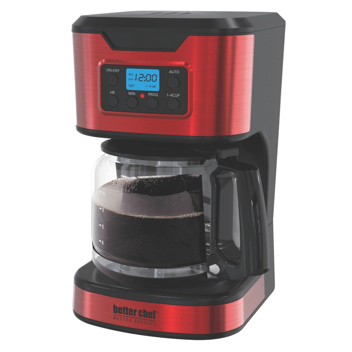 Better Chef 12-Cup Digital Programmable Coffeemaker W/Metallic Accents
