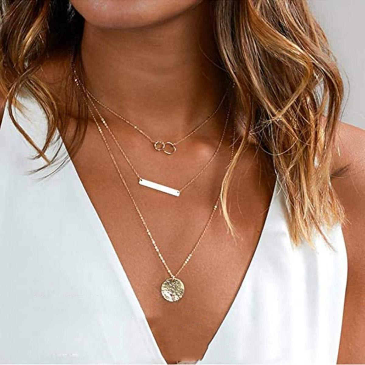 Fashionable Versatile Stackable Necklace