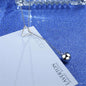 Bead & Silvertone Triangle & Bead Pendant Necklace