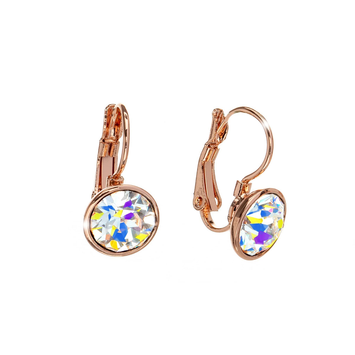 Classic Leverback Earrings with Sparkling Swarovski Crystals by callura