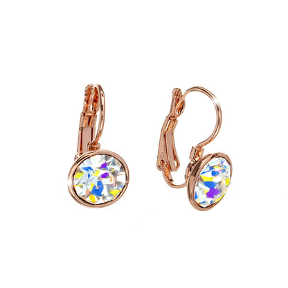 Classic Leverback Earrings with Sparkling Swarovski Crystals by callura