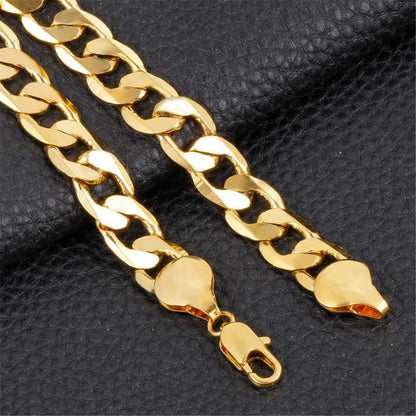 Goldtone Chunky Curb Chain Bracelet