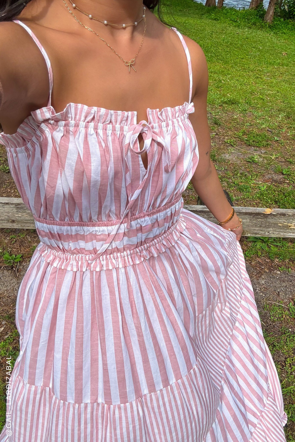 Gia Peony Pink Woven Maxi Dress