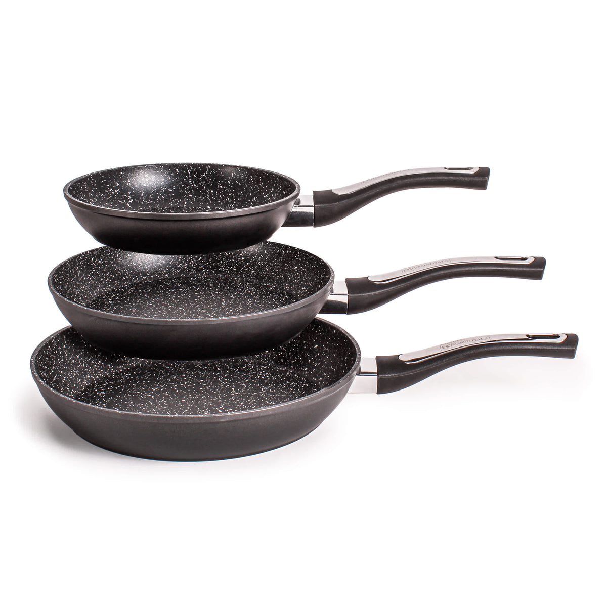 BergHOFF Essentials 3Pc Nonstick Hard Anodized Frying Pan Set
