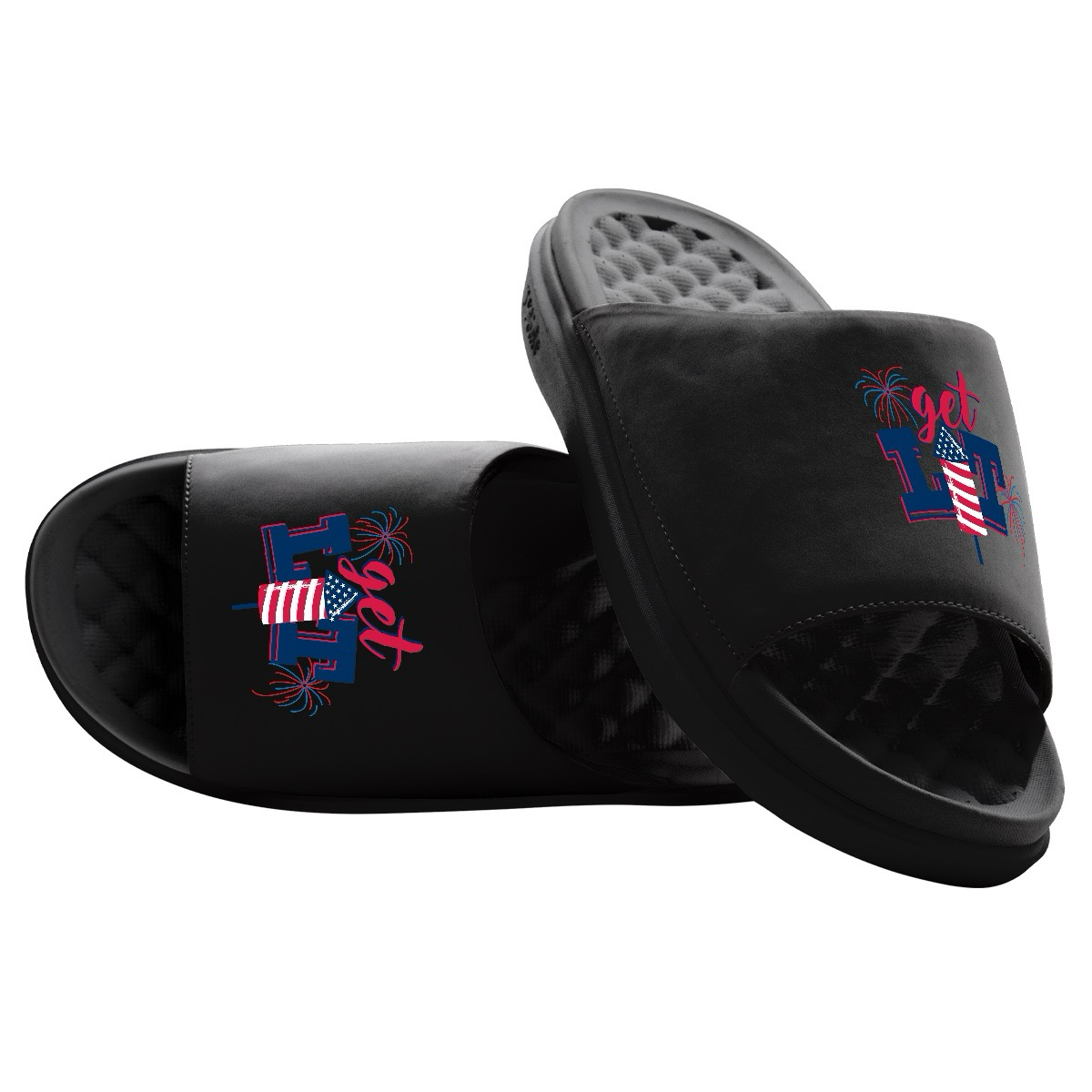 Get Lit Fireworks Motive Slide Sandals