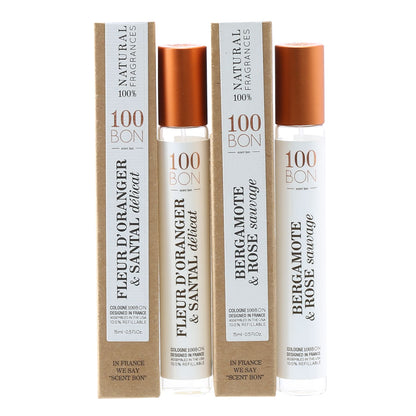 Duo 100 Bon Bergamote Rose Sauvage + Fleur D'Oranger