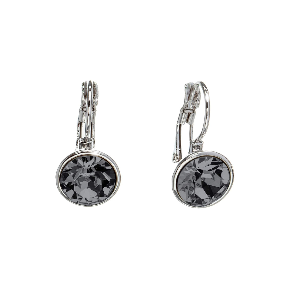 Classic Leverback Earrings with Sparkling Swarovski Crystals