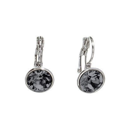 Classic Leverback Earrings with Sparkling Swarovski Crystals