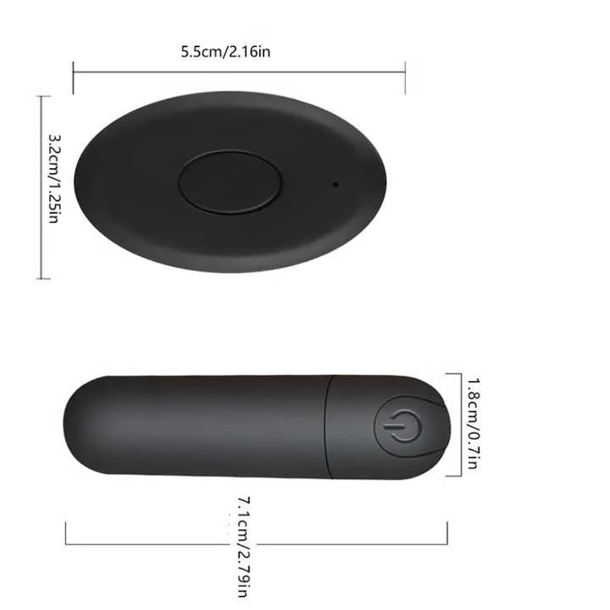 Black Wireless Panty Vibrator