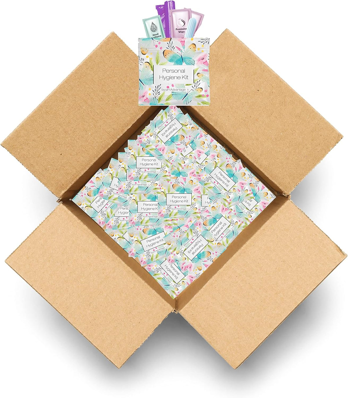 Feminine Hygiene Kit-Butterfly Case of 60