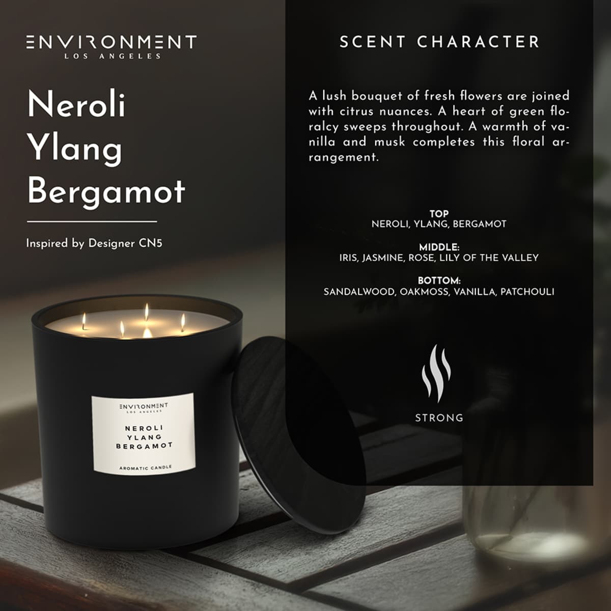 ENVIRONMENT 55oz Candle SeaWater Ozone OakMoss