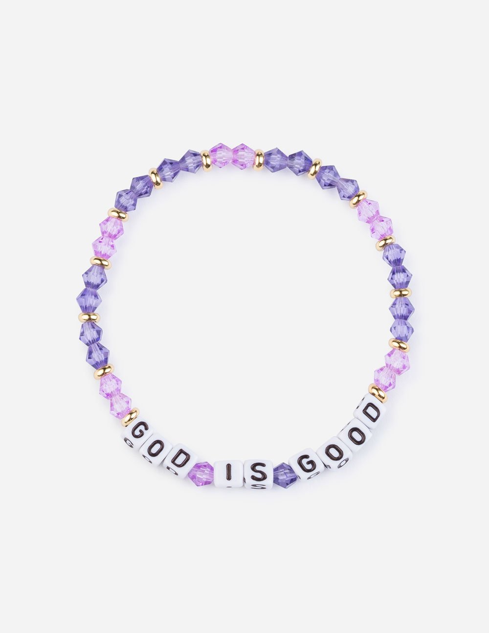 Elevated Faith God is Good Letter Bracelet