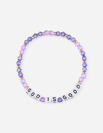 Elevated Faith God is Good Letter Bracelet