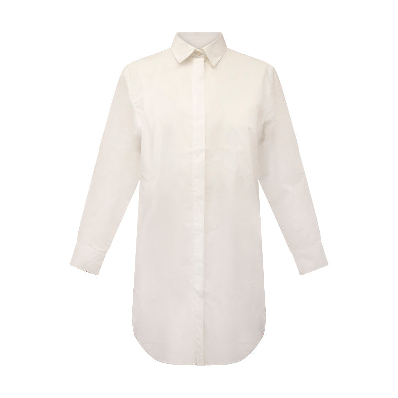 Fynch Hatton Women's Cotton Stretch Shirt Blouse White