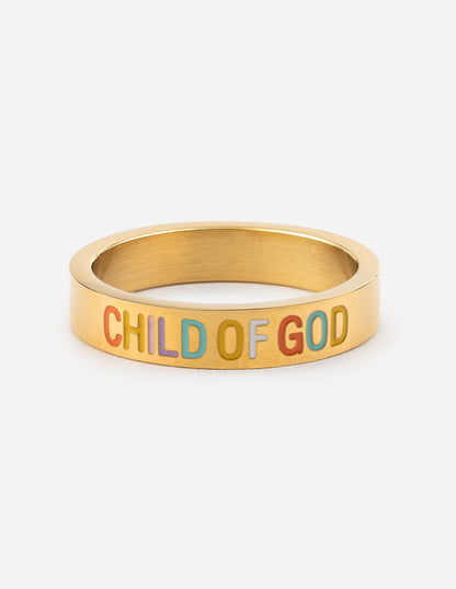 Elevated Faith Gold Child of God Ring