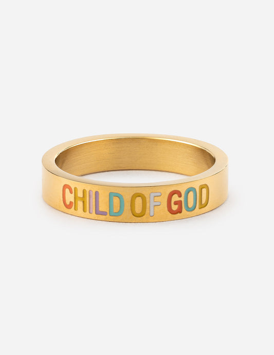 Elevated Faith Gold Child of God Ring