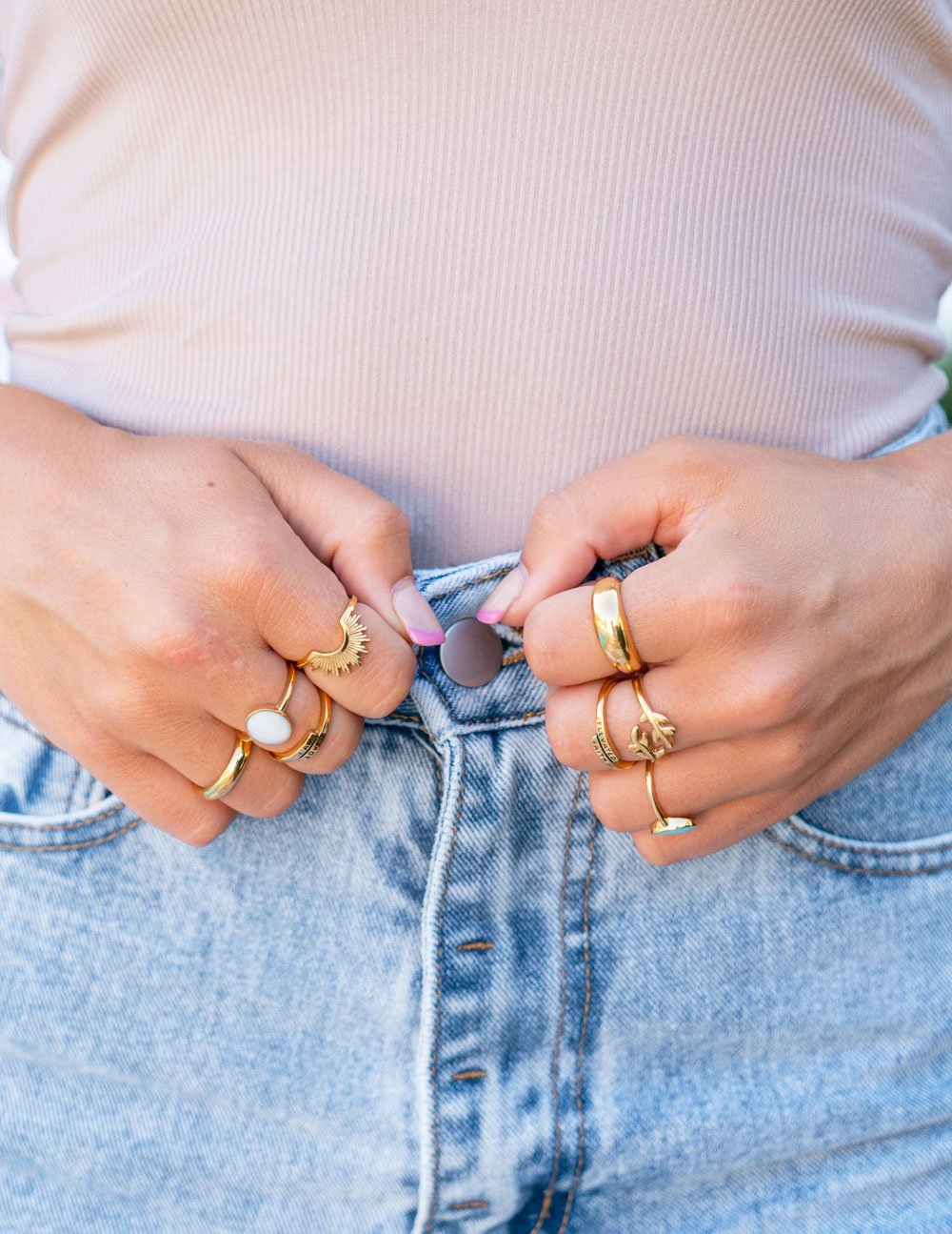 Elevated Faith Gold Dome Ring