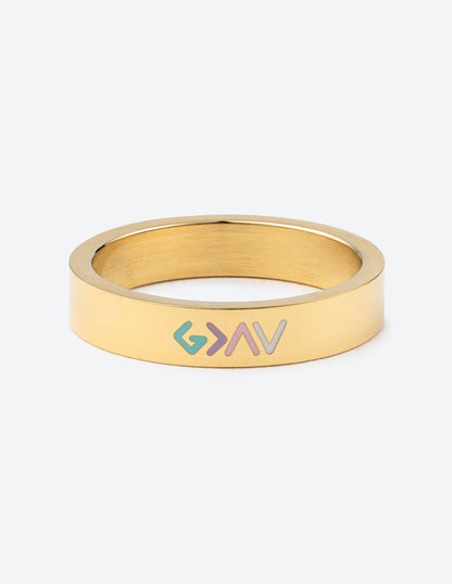 Elevated Faith Gold Enamel Highs and Lows Ring
