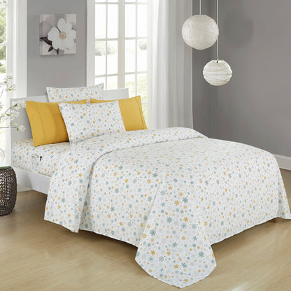 Elegant Comfort 6-Piece Christmas & Holiday Sheet Set - Soft as a Hotel Premium Quality
