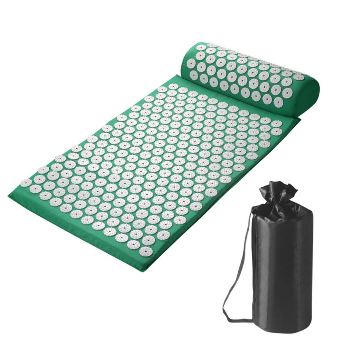 Acupressure Mat & Pillow Set with Storage Bag