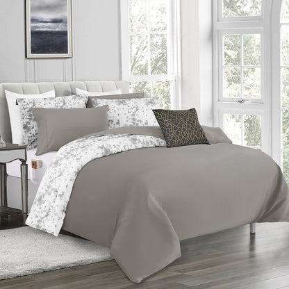 Elegant Comfort 10-Piece Tie-Dye Comforter Set, Includes 6-Piece Sheet Set with Double Sided Storage Pockets