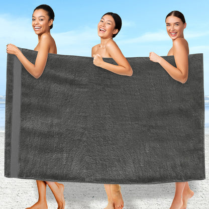 Elegant Comfort 1 Piece Premium Turkish Cotton Oversized Bath Sheet Towel 40 x 80 Inch