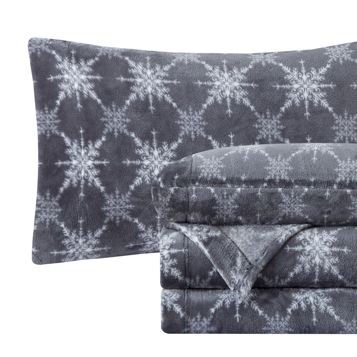 Elegant Comfort 4-Piece Holiday Christmas Velvet Plush Flannel Sheet Set
