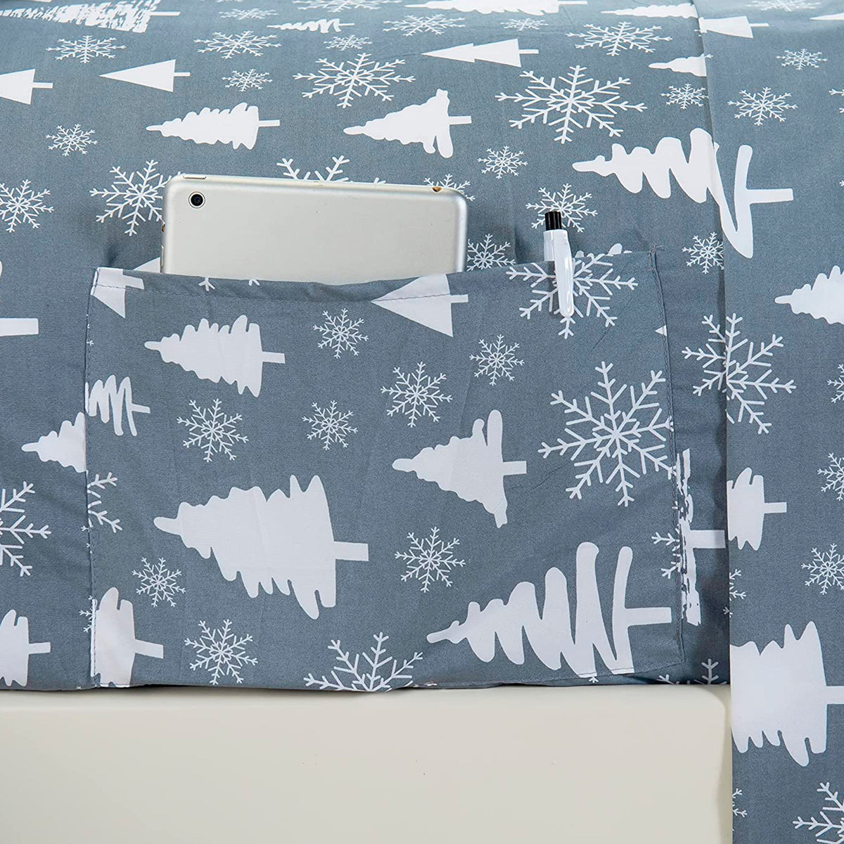 Elegant Comfort 6-Piece Christmas & Holiday Sheet Set - Soft as a Hotel Premium Quality