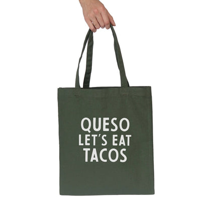 Frankie Jean Queso Let's Eat Tacos Tote Bag