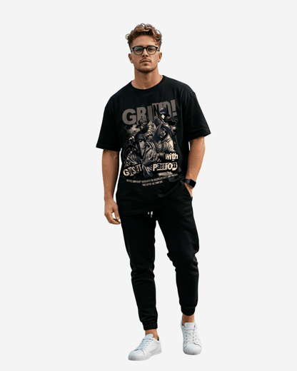 G West Grind With Passion Oversized T-Shirt Mens