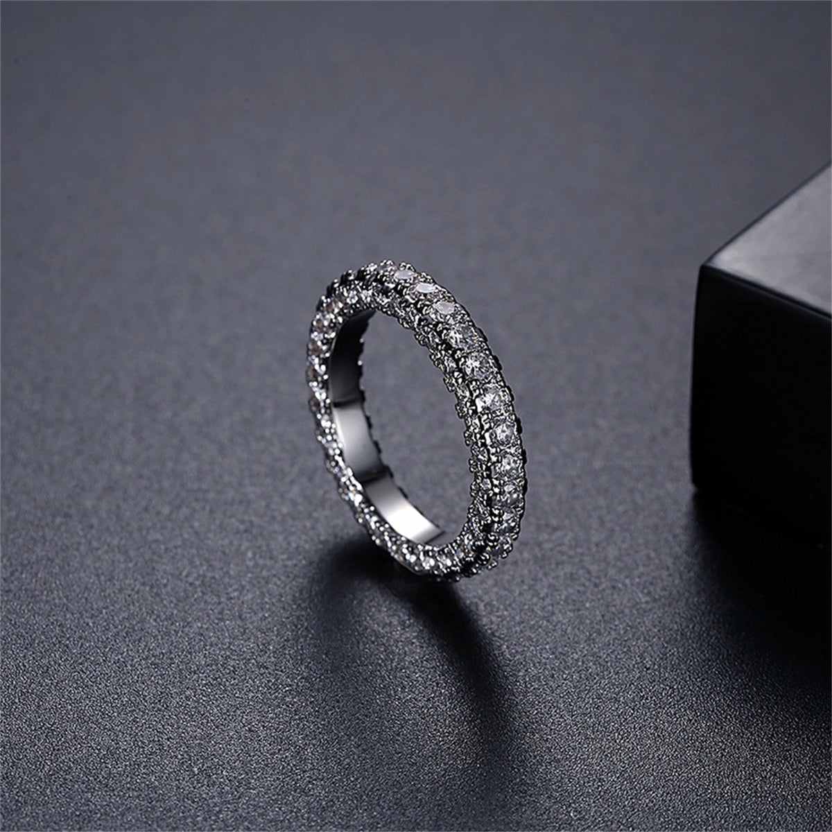 Cubic Zirconia & Silvertone Band