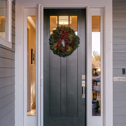 Fisher Farms Mixed Noble Fir Wreath 12"