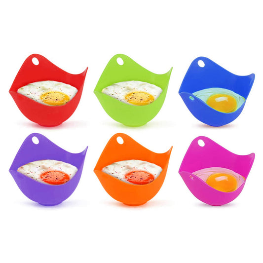 1947Kitchen 6-Pack: Silicone Egg Poaching Cup  Set