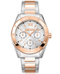 Dkny Women Watch, Two Tone Silver & Rose Gold Color Case, Silver Dial, Two Tone Silver & Rose Gold Color Metal Bracelet, Multi-Function, 5 Atm