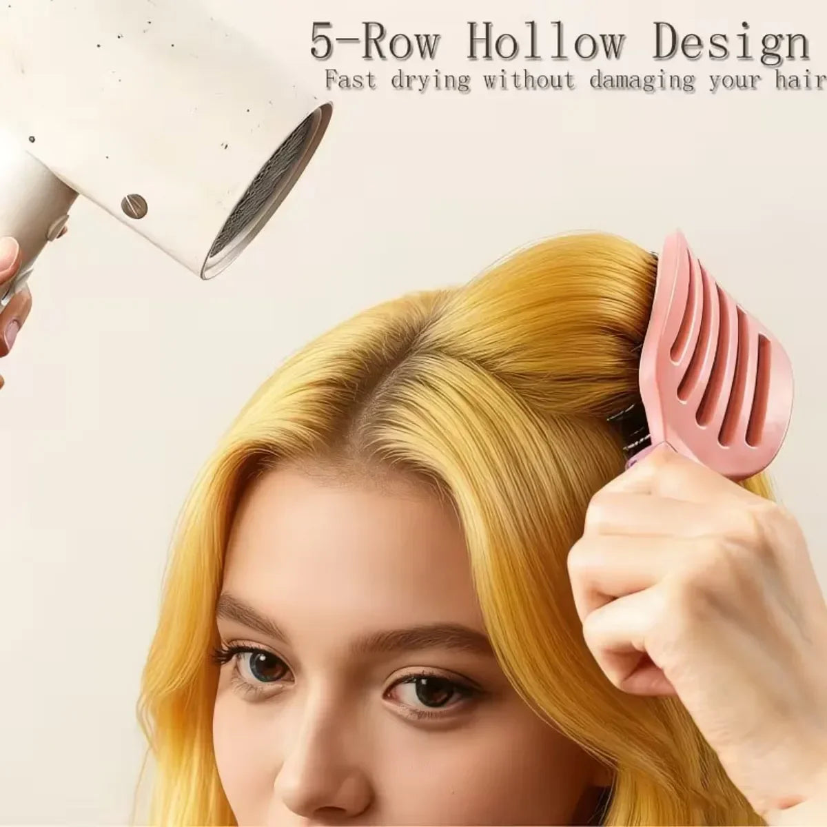 Foldable Self-Clean Detangler Brush
