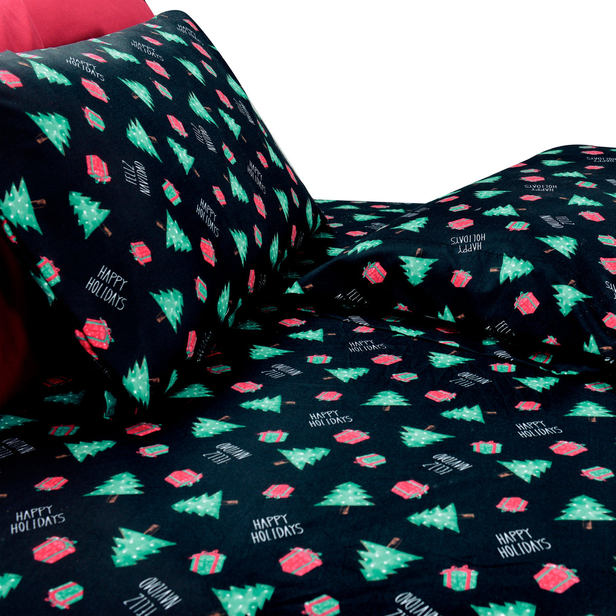 Elegant Comfort 6-Piece Christmas & Holiday Sheet Set - Soft as a Hotel Premium Quality
