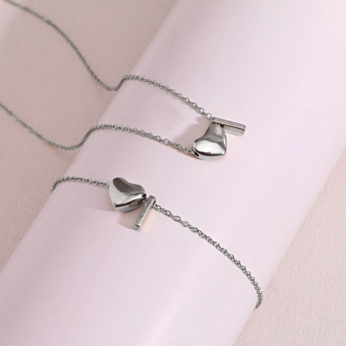 Dainty A-Z Initial Heart Necklace