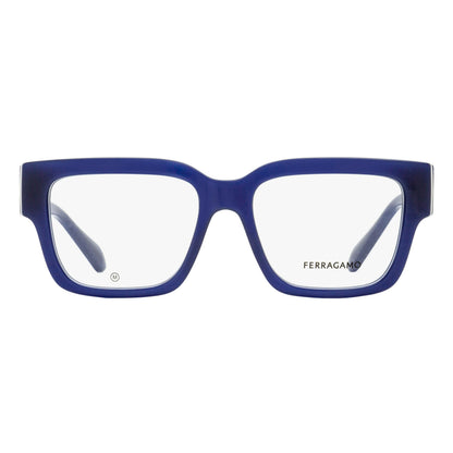 Ferragamo Modified Rectangular Eyeglasses SF2975 708 Opaline Honey 53mm