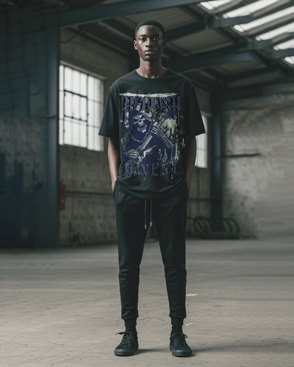 G West Hellish Chords Oversized T-Shirt Mens