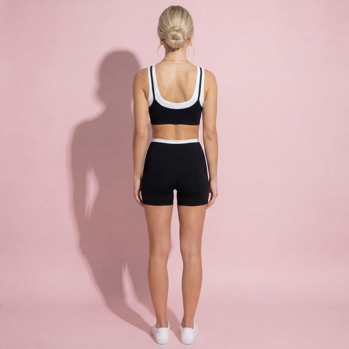 Anna-Kaci Active Women's Double Layer Scoop Neck Sports Bra with Smooth Stretch Fabric, Soft Supportive Fit and Wide Straps for Everyday Movement