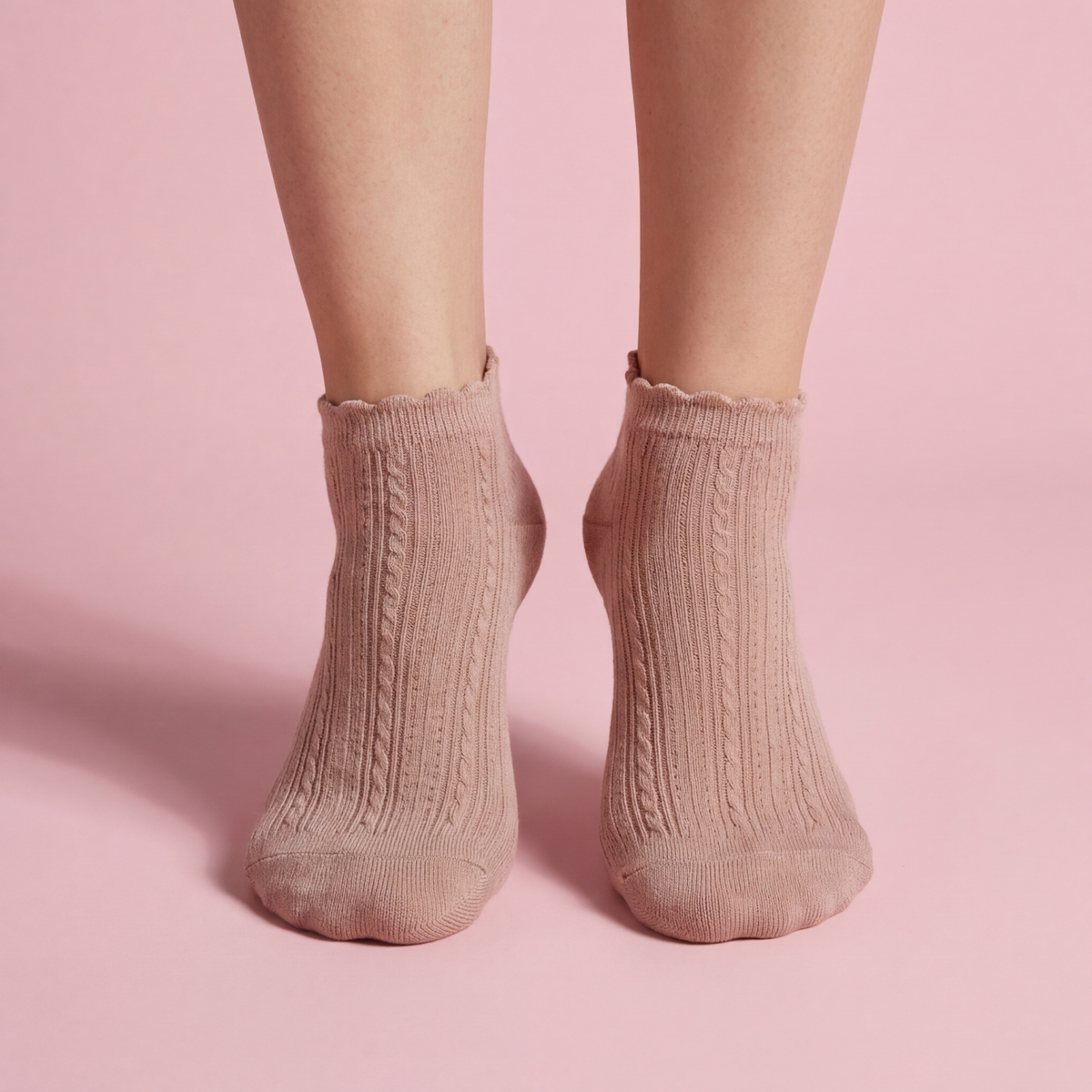 Anna-Kaci 5 Pairs Women's Ruffle Cuff Lace Knit Ankle Socks Breathable Soft Stretch Fabric with Multiple Color Options