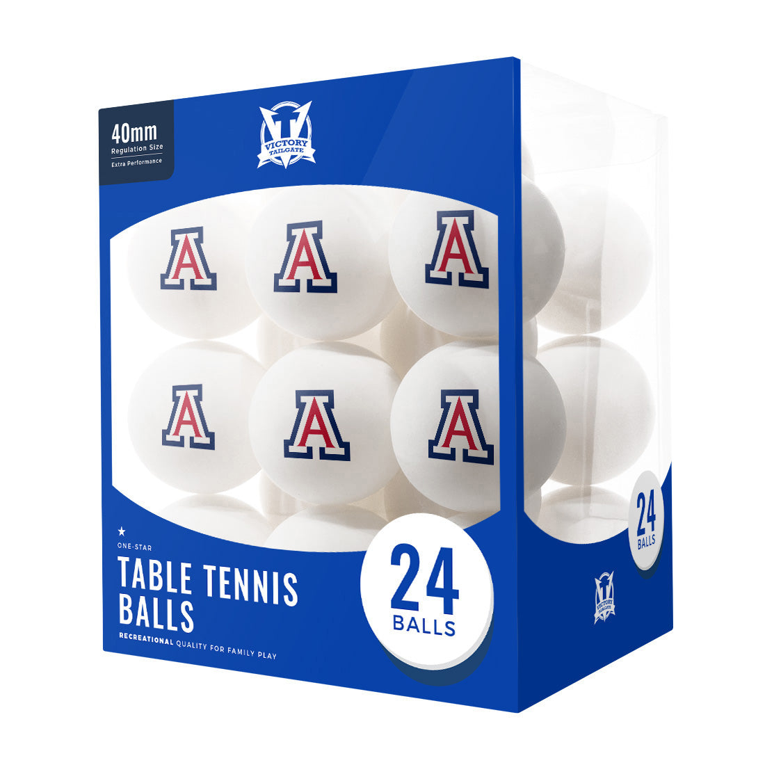 Arizona Wildcats Ping Pong Balls (24-Pack)