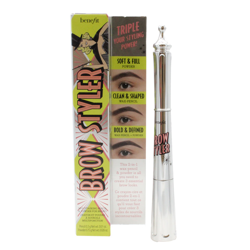 Benefit Brow Styler Brow Pencil & Face Powder Duo Cool Soft Black 6