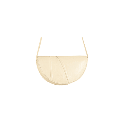 La Chic Women's Handcrafted Leather Sculpted Face Crossbody Bag