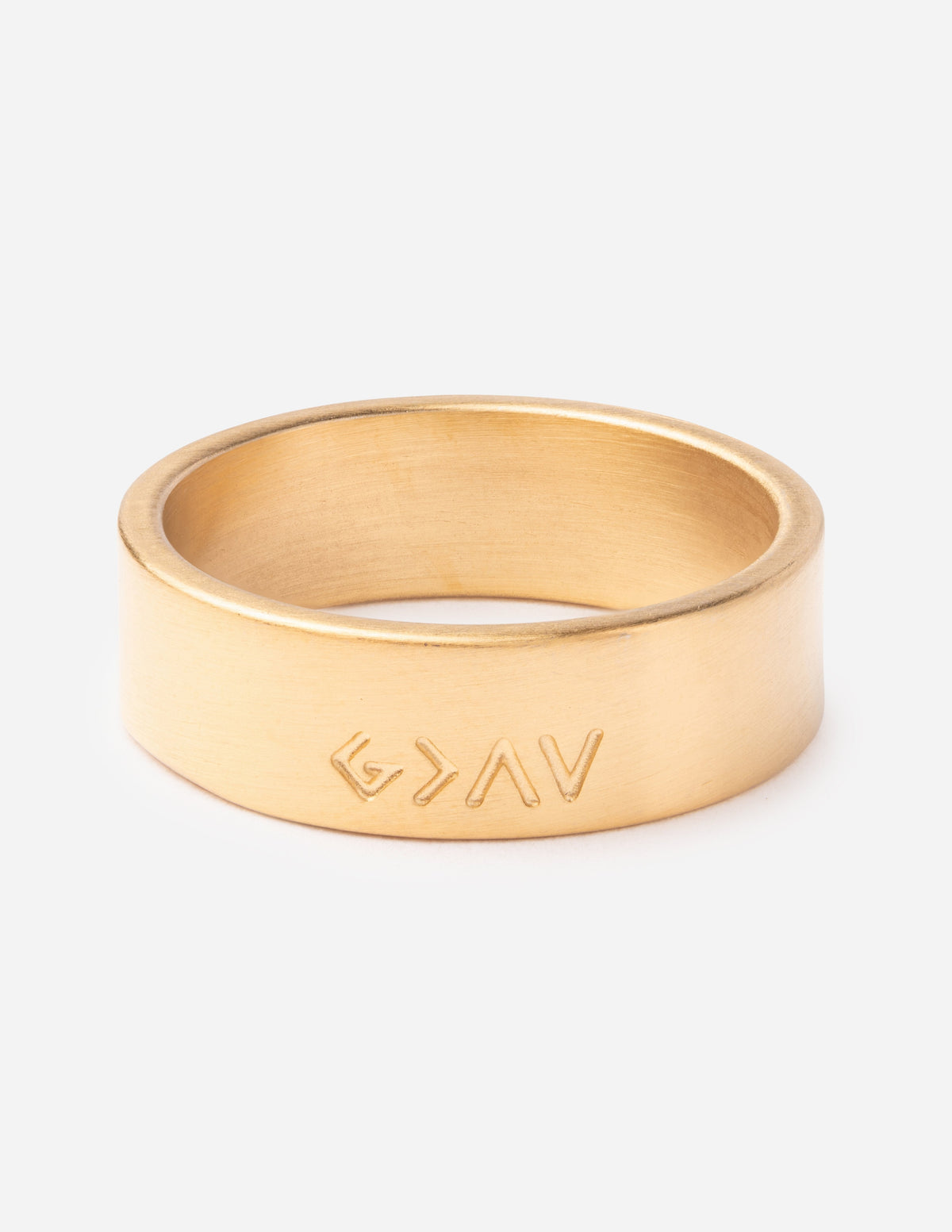 Elevated Faith Highs and Lows Matte Gold Ring