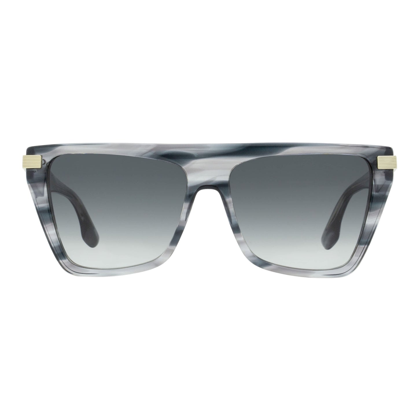 Victoria Beckham Tapered Rectangle Sunglasses VB684S 001 Black 57mm