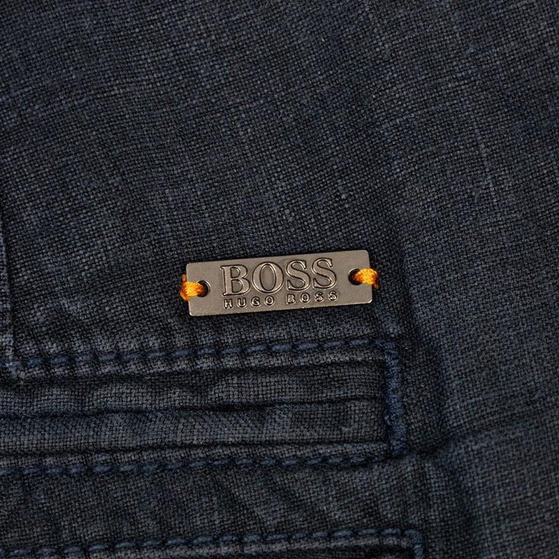 Hugo Boss Navy Tapered Fit Trousers