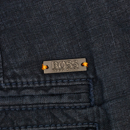 Hugo Boss Navy Tapered Fit Trousers