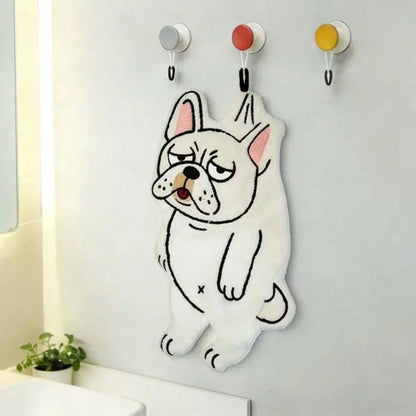 Cute Dog-Shaped Hanging Hand Towel(1/4 PCS)