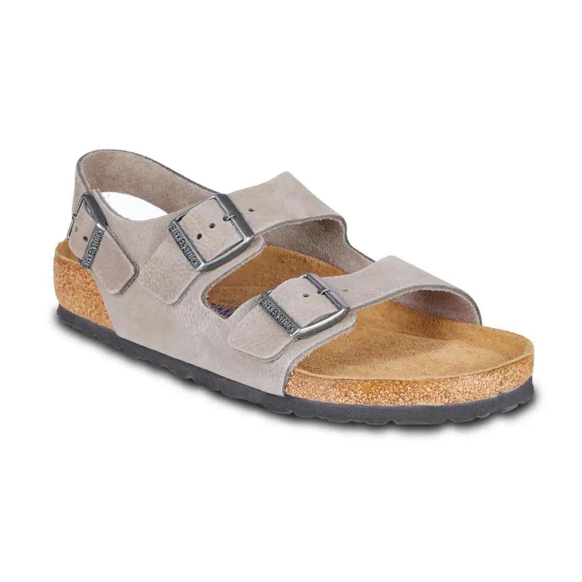 Birkenstock Milano Soft Footbed Nubuck Leather Sandals